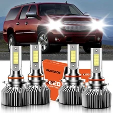 For Chevrolet Suburban 1500 2000-2006 LED Headlight Kit High Low Beam Bulb Combo