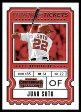 2020 Panini Contenders #WT-12 Juan Soto Winning Tickets