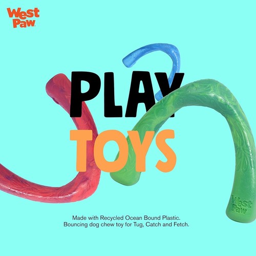 West Paw Snorkl Seaflex Interactive Play Boomerang Pet Dog Toy Surf - Picture 5 of 6