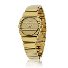 Piaget Polo 18K Yellow Gold Round Dial Ladies 861 C701 Quartz Watch