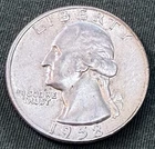 USA - 1958-D Silver Washington Quarter - BU