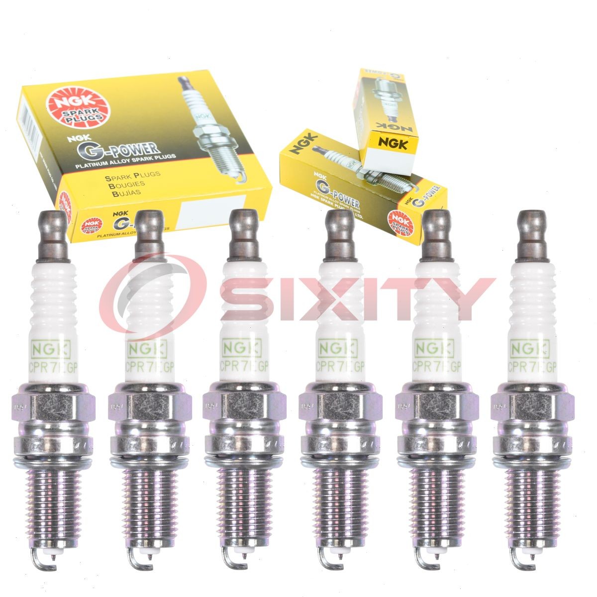 6 pc NGK 1682 DCPR7EGP G-Power Spark Plugs for Ignition Wire Secondary  se