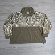 Drake Waterfowl Pullover Jacket Men’s Size 2XL Eqwader 1/4 Zip Realtree Max-5