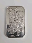 1993 SilverTowne  Christmas Santa with Toys Silver Art Bar .999 Fine Silver