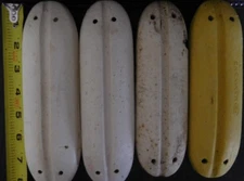 Vintage NAMYANG Fishing Net Floats Lot of 4 – 7–8” Foam Buoys Nautical Maritime