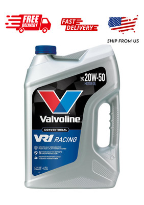 Valvoline VR1 Racing SAE 20W-50 High Performance High Zinc Motor Oil 5 QT