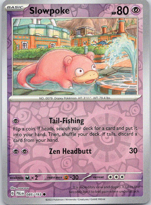 Slowpoke - Paldea Evolved (NM) Reverse Holo 85/193 Psychic 80 HP
