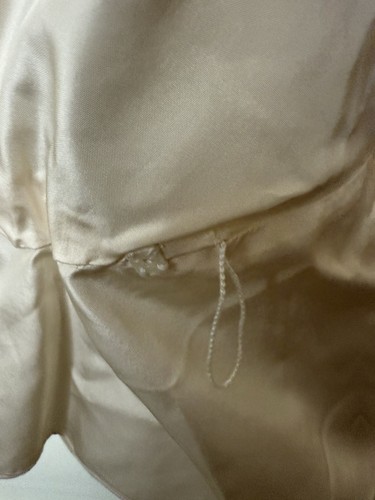 Tadashi Silk Blouse 2 Ivory Pleated Ruffle Collar Wrap - Picture 9 of 15