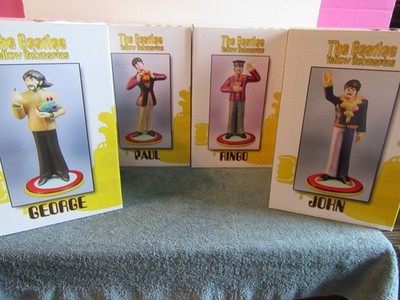 4 Beatles Yellow Submarine figures Knucklebonz rock iconz Ringo