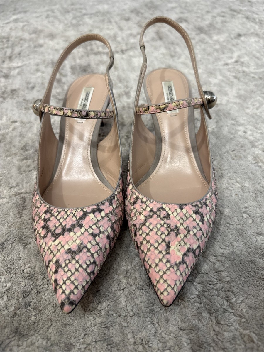 Armani Kitten Heels Evening Shoes