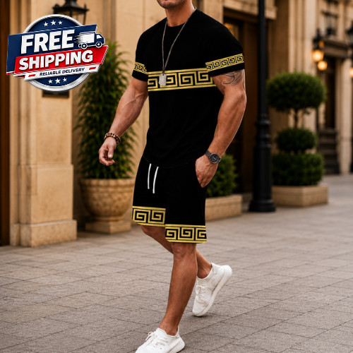 Conjunto de chándal de 2 piezas para hombre, ropa deportiva de moda, informal, m