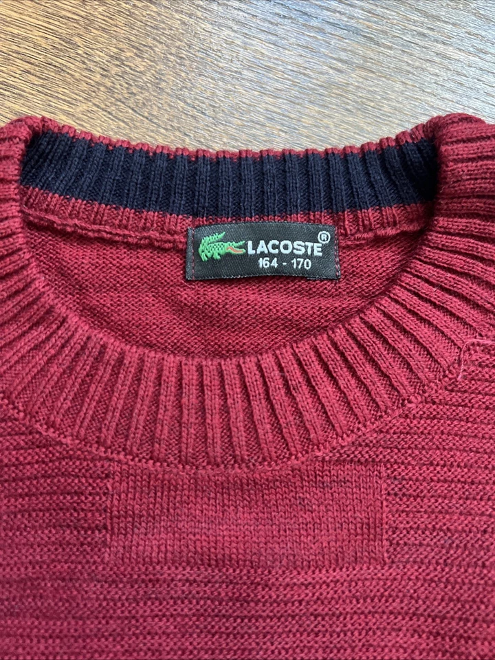 Vintage Lacoste Long Sleeve Shirt Bundle - Red And Green Size 164-170 CM - Image 4 of 4