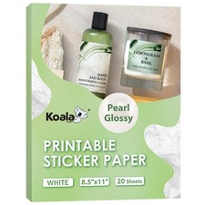 Koala Pearl Glossy Sticker Paper for Inkjet and Laser ['Pearl Glossy'] 
