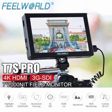 FEELWORLD T7S PRO 7-inch 2000Nits 3G SDI 4K HDMI IPS Camera Field Video Monitor