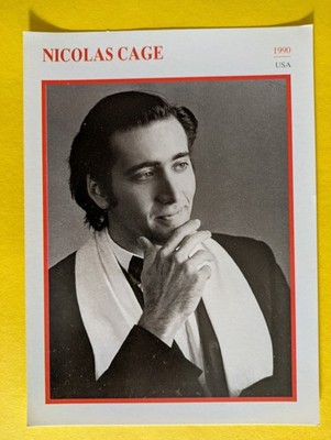 NICOLAS CAGE / Filmstar - Sammelkarte