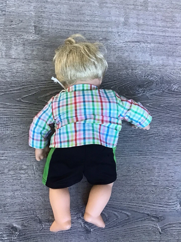 American Girl Doll Bitty Baby Twin Boy Blonde Hair Blue Eyes 16” Tall Outfit - Image 3 of 4