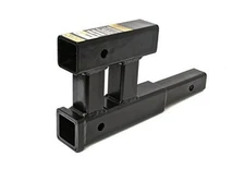  70070 Dual Hitch Extension - 4000 lbs. GTW Capacity , Black , Size: 2 inch 