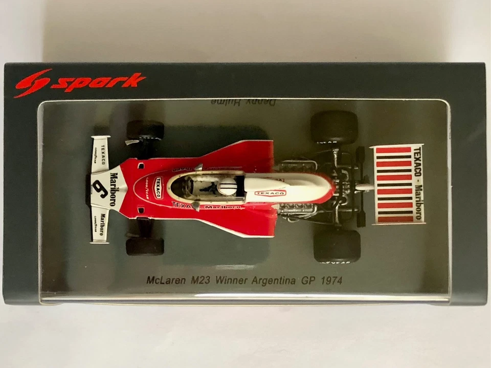 F1 1:43 Spark S7147 McLaren M23 N°6 Denny Hulme Winner Argentinian GP 1974, New - Immagine 2 di 4