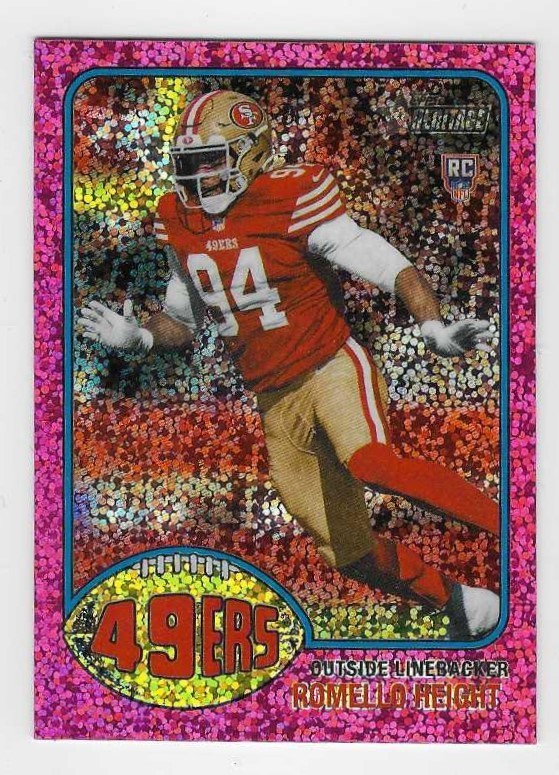 2026 Topps Heritage Romello Height RC Red Sparkle