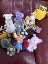 Bundle Of 16 Zoo / Farm Animal Soft Toy Plush Small  Mix7