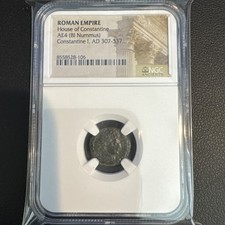 Moneta Romana Classificata - Casa di Costantino IMPERO ROMANO AE4 (BI Nummus) -