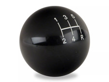 5 Speed Shifter Shift Knob Black- 12mm X 1.75 For 1983-2004 Mustang