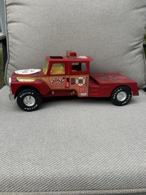 Vintage Nylint Aerial Hook N Ladder Fire Metal Truck Only *As Is*