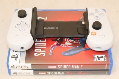 playstation backbone Gaming Controller for iPhone W/ spider-man 2 and miles
