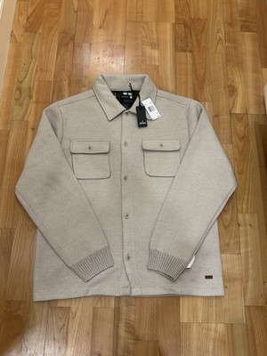 Buffalo David Bitton Wollmischung Jacke Overshirt beige Herren Large neu mit Etikett