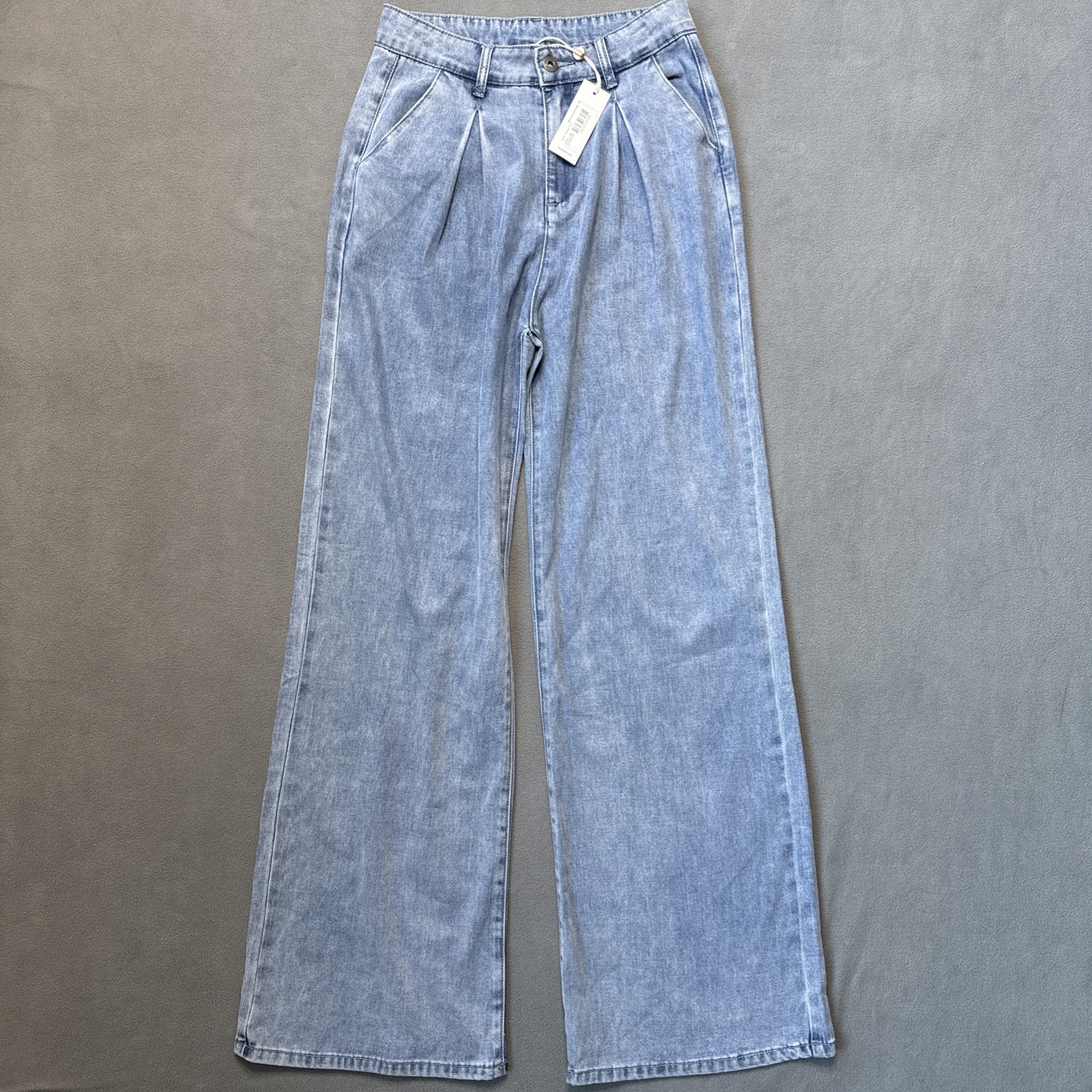 Heartloom Trouser Pants Womens XS Blue Wide Leg High Waist Pleated NWT