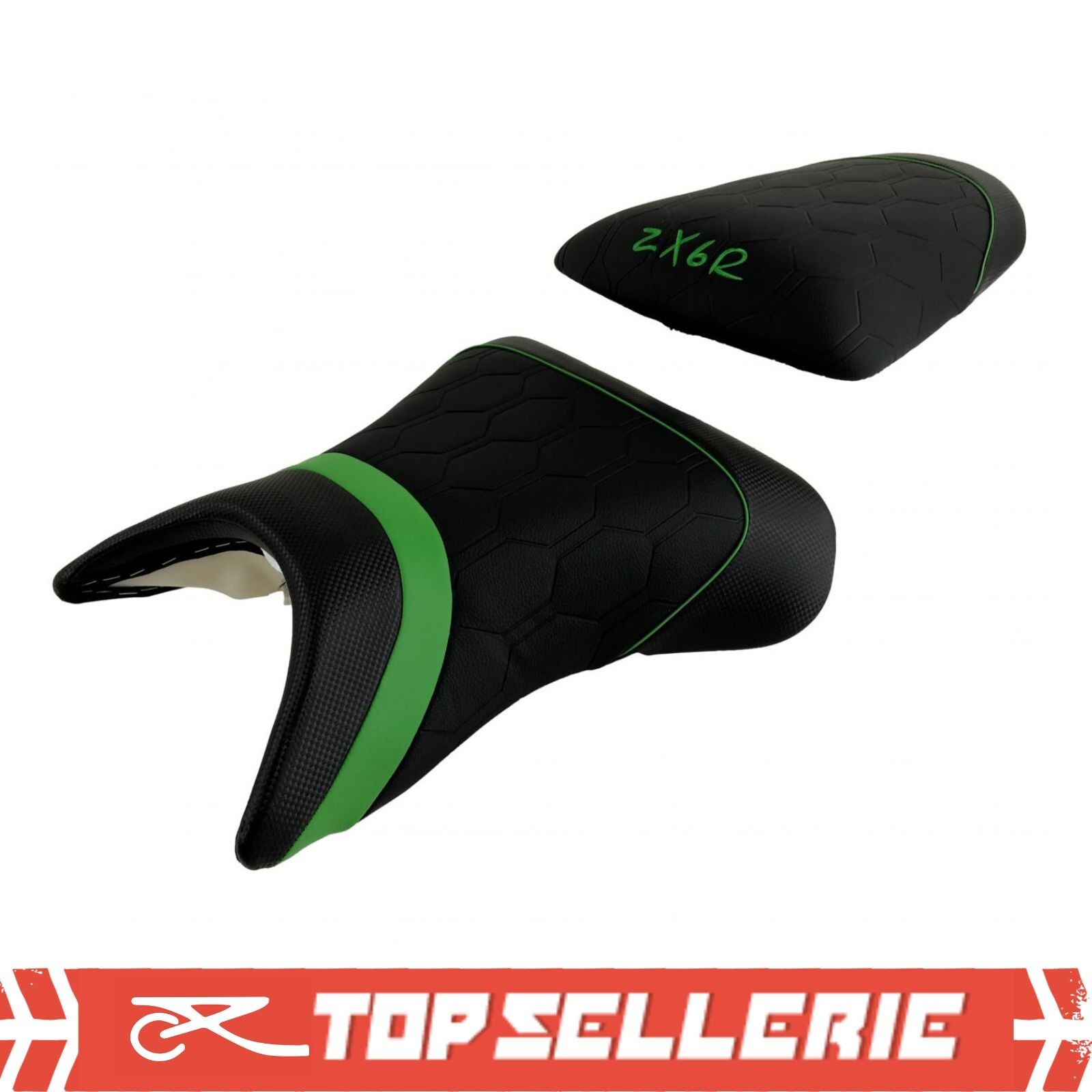 Housse de selle Kawasaki ZX6R Ninja idéale pour les sorties moto et le duo 1998-2002