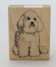 Rubber Stamp BICHON FRISE puppy dog Viva Las VegaStamps
