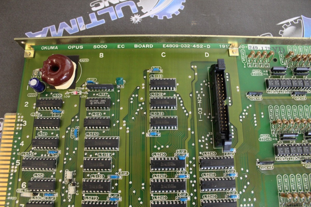 OKUMA E4809-032-452-D EC BOARD OPUS 5000 TESTED | eBay
