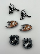 NHL Anaheim Ducks Hockey Team For Shoes Shoe Charms - 6 Pieces