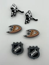 NHL Anaheim Ducks Hockey Team For Crocs Shoe Charms Jibbitz - 6 Pieces