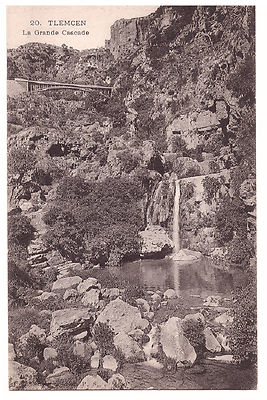 Old postcard ALGERIA - TLEMCEN - LA GRANDE CASCADE