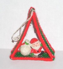 Vintage Santa Claus Sack Bag of Toys Christmas Tree Ornament