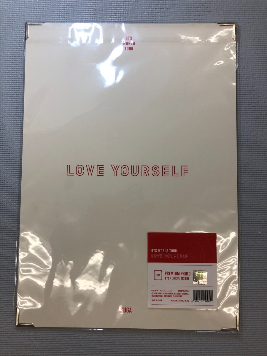 BTS WORLD TOUR  プレミアムフォト パネル ユンギ SUGA BTS Love Yourself World Tour Official Premium Photo ( SUGA ) | eBay