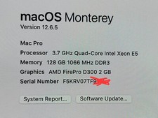 Apple Mac Pro Quad-Core Xeon E5 TURBO 3.9GHz 128GB RAM 2TB SSD WORKSTATION WRNTY