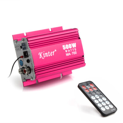2 Channel Car Motorcycle 12V Mini Stereo Audio Amplifier Amp USB MP3 FM Input