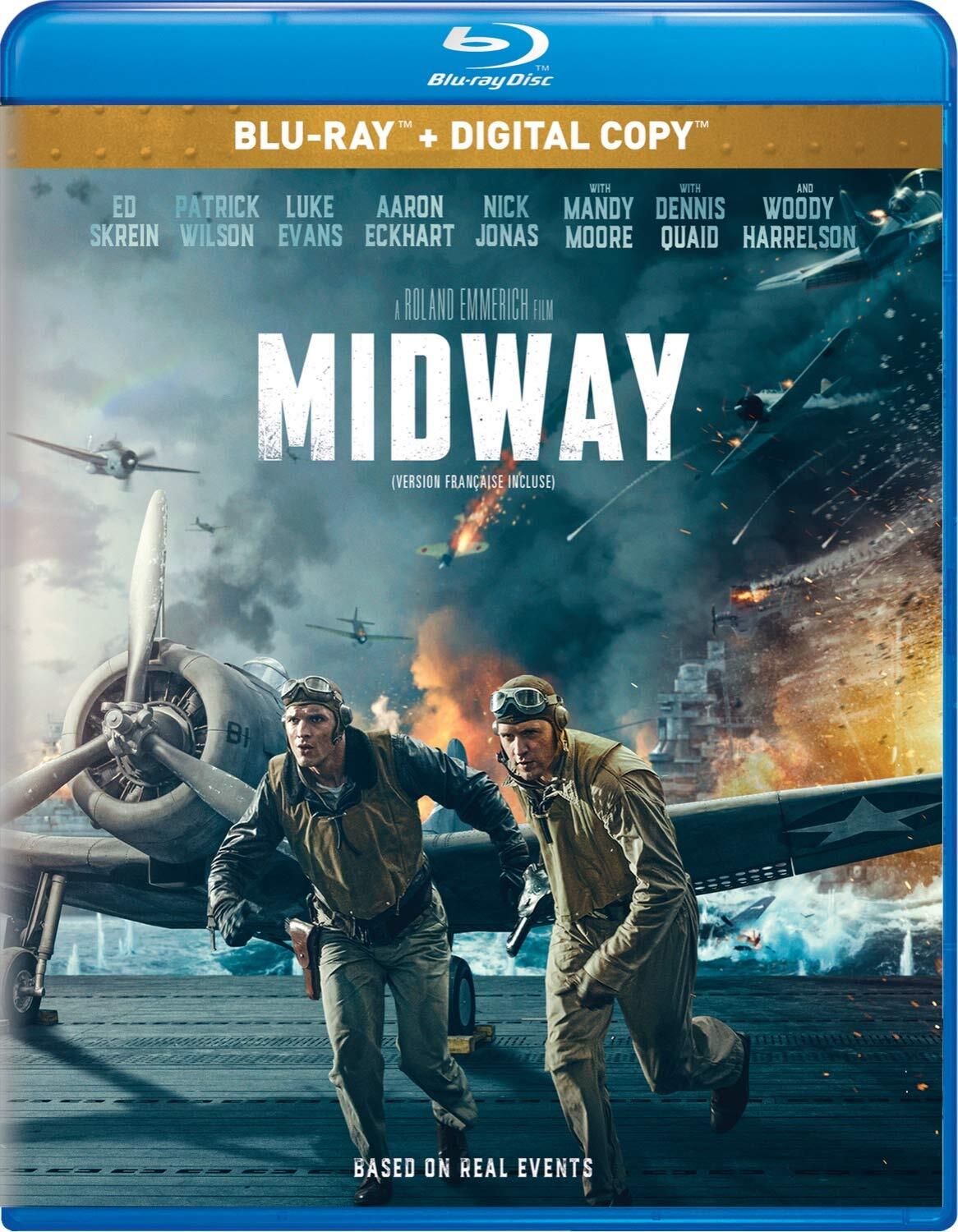 Midway (Blu-ray) Ed Skrein Patrick Wilson Woody Harrelson Luke Evans