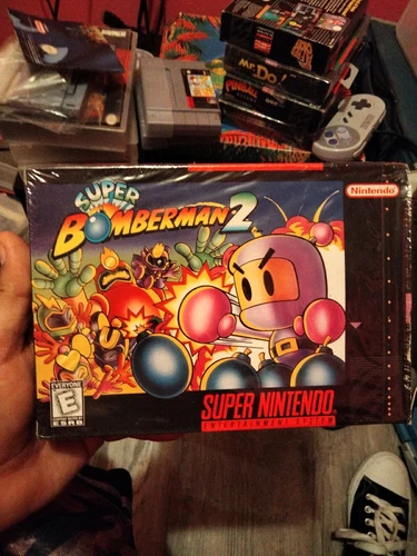 Super Bomberman 2 Super Nintendo SNES Complete CIB In Box Good Shape