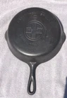 Griswold #6 Large Logo 9" Cast Iron Skillet - 699 “J" Mold Mark - Flat Bottom