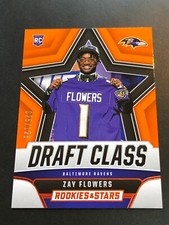 Zay Flowers Rookie Draft Class Orange 25/125 - 2023 Rookies and Stars #DC-20