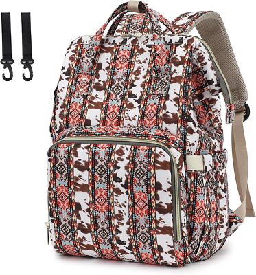 Diaper Bag Backpack Bohemian Style Decorative Diaper Backpack for Mom (Bohemian)