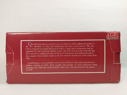 Ace Hardware 1928 Chevrolet National AB Die Cast Truck Bank LTD.ED. Kin-Ko FASTS - Picture 3 of 7
