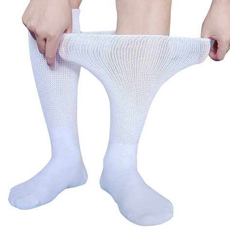 Extra breite Socken für Lymphödem geschwollene Füße Bein bariatrische Socken medizinischer Guss... - Bild 3 von 7