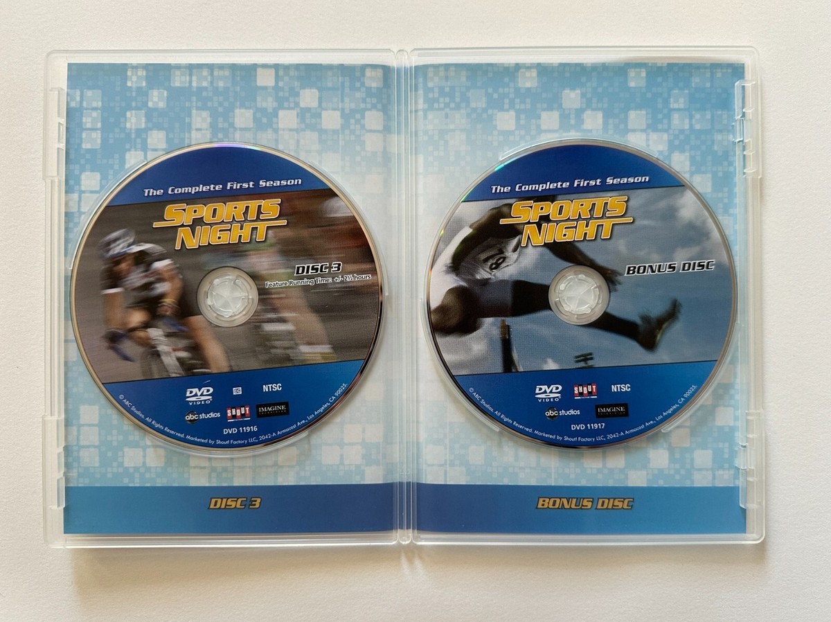 SPORTS NIGHT The Complete First Season 1 2010 4-Disc DVD Set w