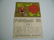 Panini Fussball 81, Wappen 1.FC Nürnberg # 373, toprar !!!