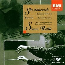 Sinfonie 4 / Russian Funeral von Rattle, City of Birm... | CD | Zustand sehr gut